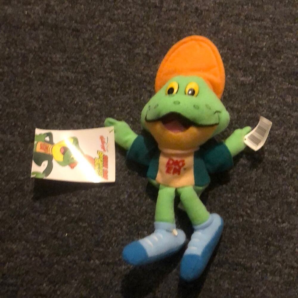 Kellogg's Bean Bag Buddy Breakfast Bunch Dig ‘Em Plush Frog 1999 NWT Collectable